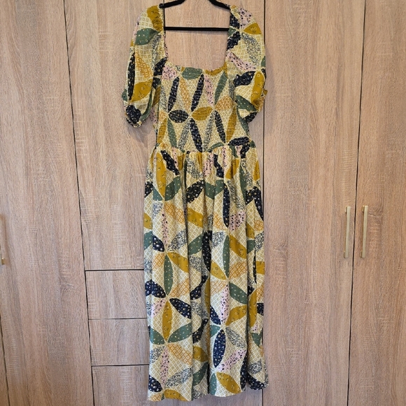 Multicolor Patchwork Dress - Picture 1 of 7